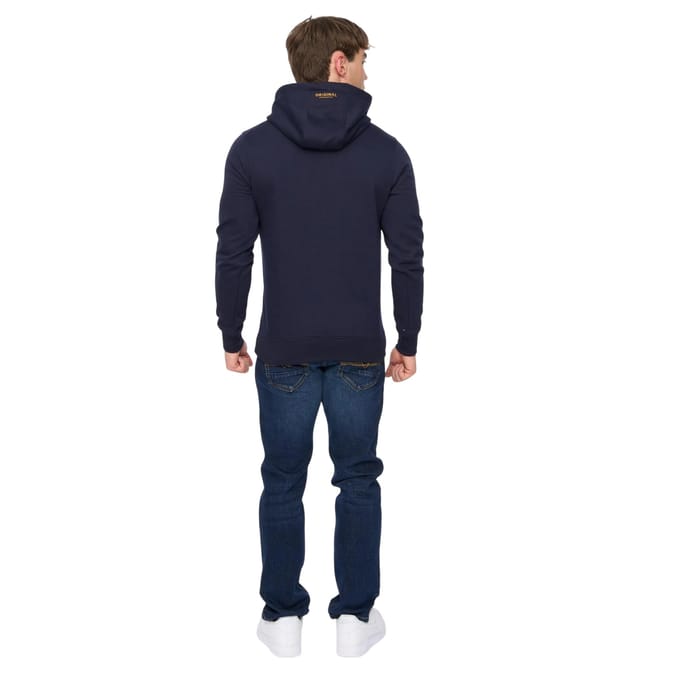 Crosshatch Heren Cresswell Hoodie (Navy)
