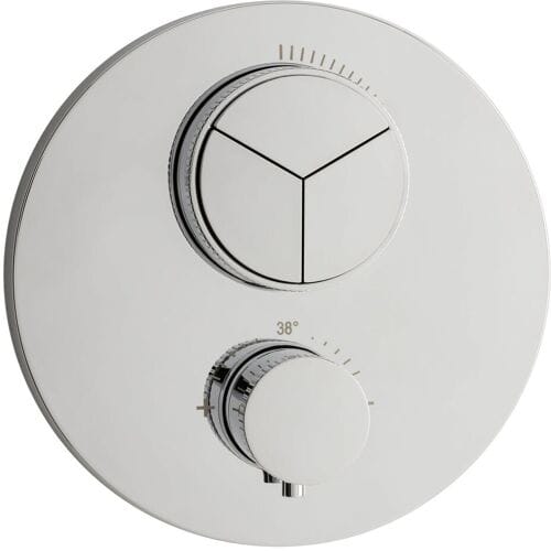 Herzbach DEEP concealed thermostat PUSH round 3 consumers , 11.803055.1.01