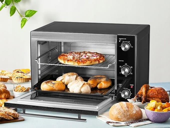Lafe - Elektrische oven - Inhoud 48 l - vermogen 1800 W - hetelucht, HeatMaster