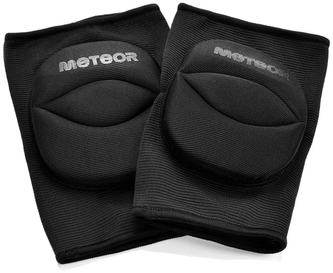 Meteor - Volleybal kniebeschermers - maat M, zwart