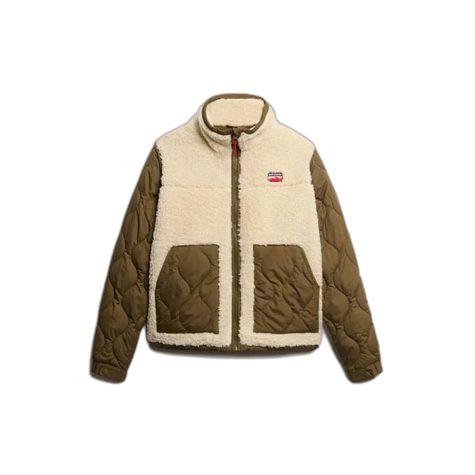 Superdry - Fleece Hybride Jas - Dames - Buitenjassen