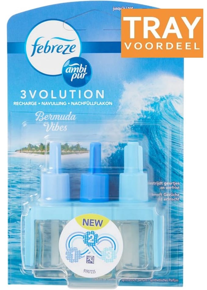 AMBI PUR 3VOLUTION BERMUDA VIBES LUCHTVERFRISSER REFILL 9 X 3 X 20 ML
