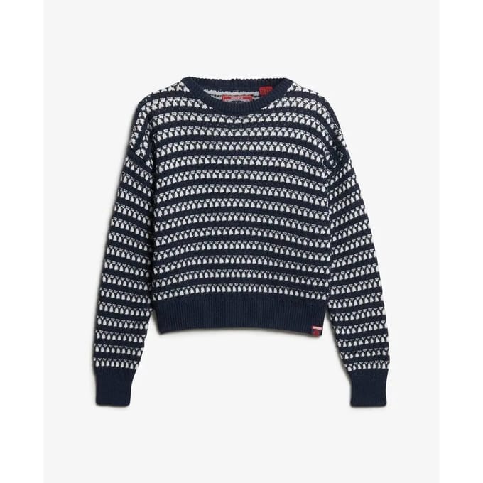 Gehaakte gestreepte crop top voor vrouwen Superdry