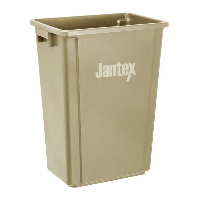 Jantex Smalle Afvalbak Beige 60ltr - FX149 - Horeca & Professioneel