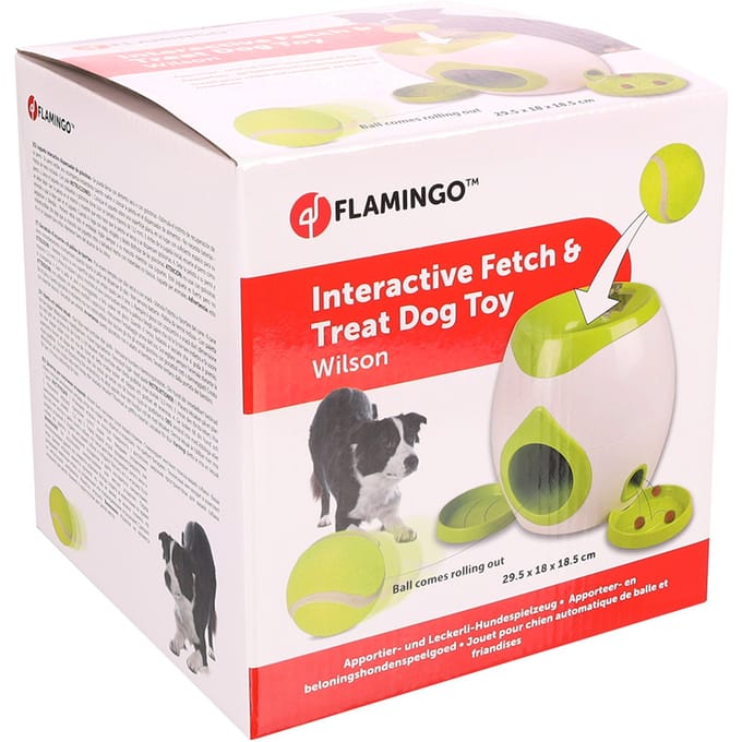 FLAMINGO - Interactive fetch and treat toy for dogs - (540058506576)