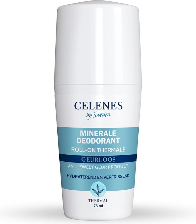 Celenes by Sweden Thermal Roll-On Deodorant - 75 ml - Geurloos & Antitranspirant