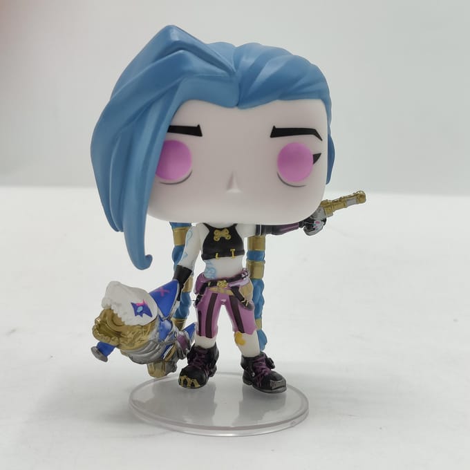 Arcane 1602 Jinx Game Peripherals Actiefiguur Vinyl Figuur Poppen Verzameling Model Speelgoed With Box gray