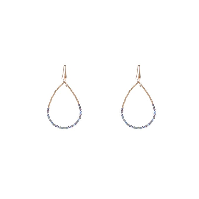 Day&Eve by Go Dutch Label Oorhangers Elegant Beads Drop Blue Mix