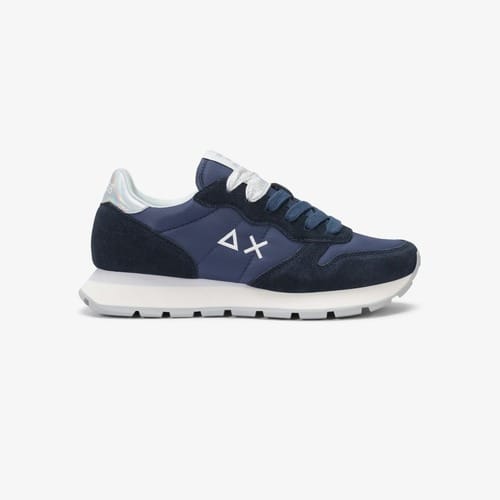 Sun 68 Dames Sneaker Ally Gold Silver 07 Navy Blue | Blauw | Maat: 36