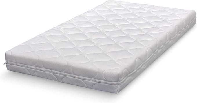 ABZ Babymatras dubbeldoek - 120x60x10 cm - Wit