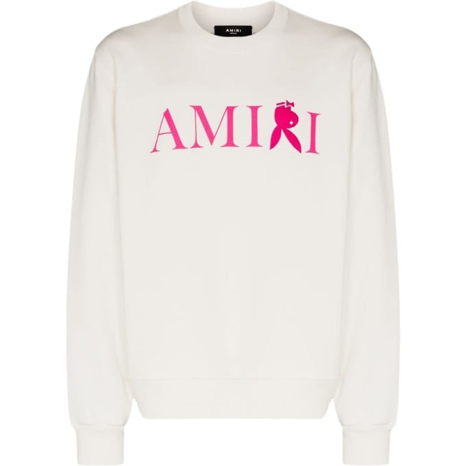 Amiri omgekeerde Bunny logo wit sweatshirt