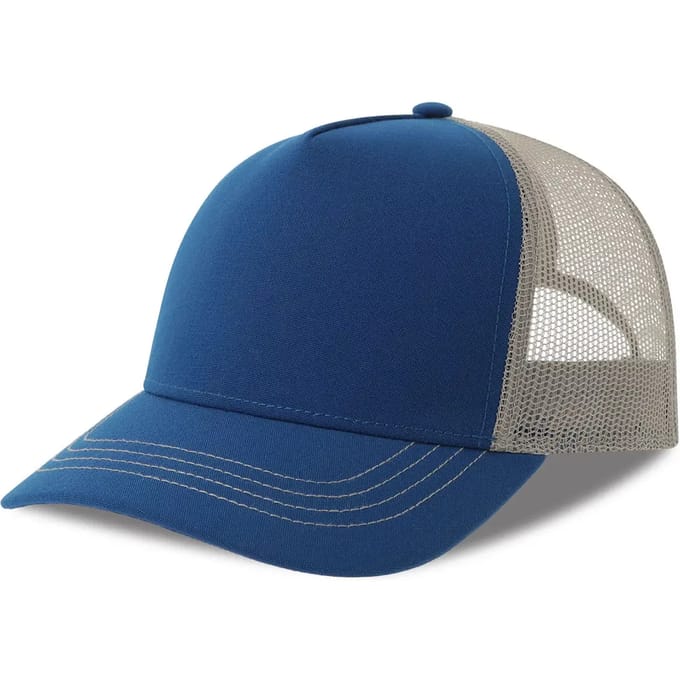 Atlantis Headwear Rapper Canvas Cap Recycled AT426 - ROYAL/GREY - One size