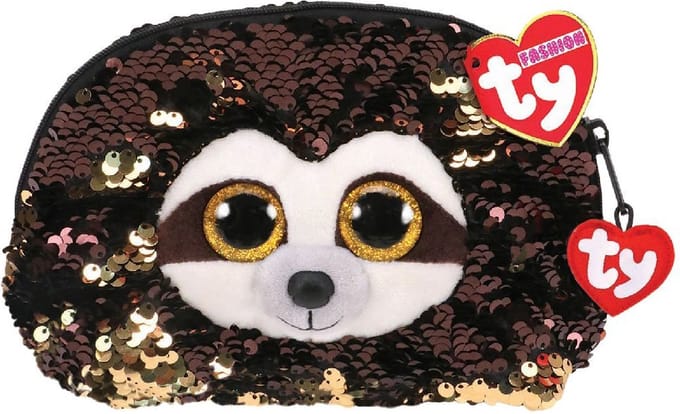 TY Fashion Handtas Luiaard Dangler 20 cm Bruin/Goud