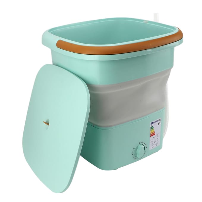 Opvouwbare Wasmachine 11,5L Grote Capaciteit Automatisch Inklapbaar Draagbare Mini Wasmachine voor groen