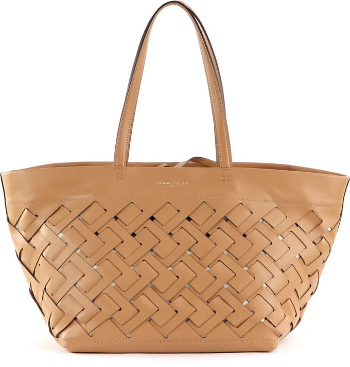 GIANNI CHIARINI Leren Schoudertas Nur Shopper Nature Bruine