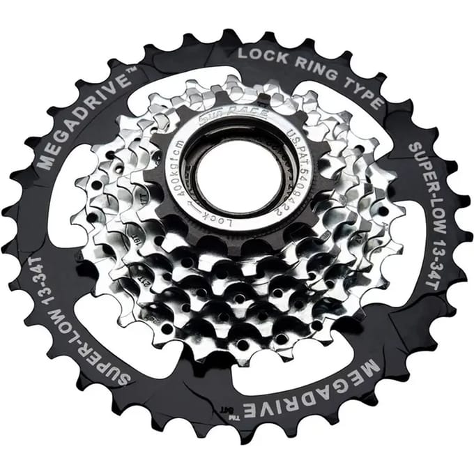 Sunrace Pion 7s 13-34t Zilver