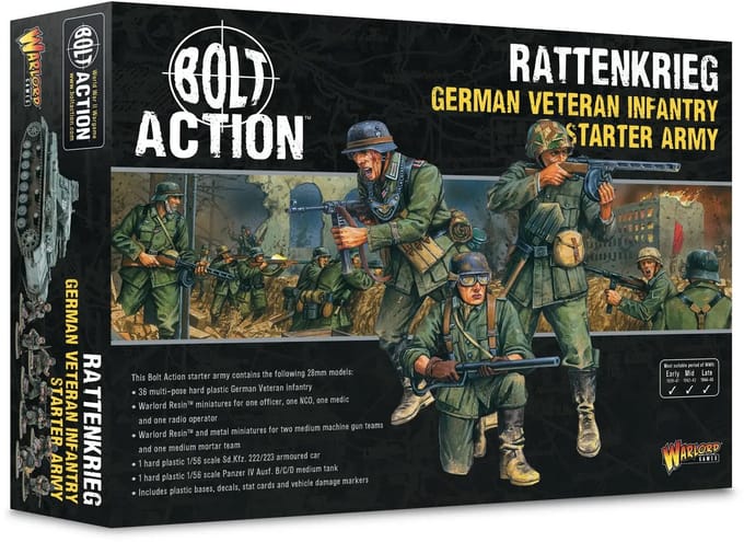 Rattenkrieg German Veteran infantry starter army (Bolt action nieuw)