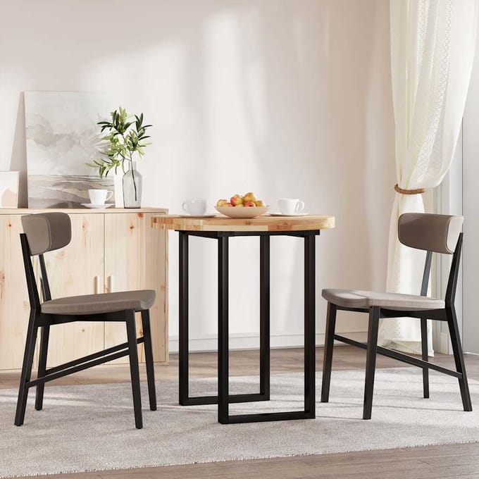 vidaXL - Tafelblad - rond - Ø - 70x4 - cm - massief - acaciahout