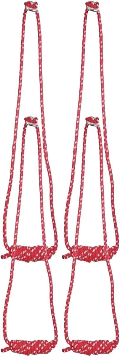 Yogatouw Wandset - Stretchgereedschap Rug - Flexibiliteit Verbeteren - Verstelbare Lengte - 33 Meter - Rood