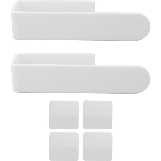 Zelfklevende Handdoekhouder U-vormig Ruimtebesparend Acryl Wandgemonteerde Handdoekstang Handdoek wit