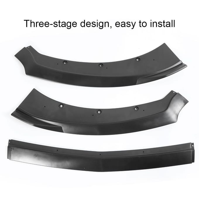 Voorbumper Onderste Splitter Spoiler Diffusers 3-delige Voorlipbeschermer Past voor Ford gray