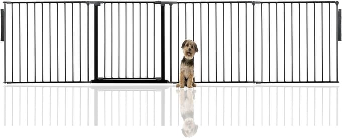 Bettacare Hondenhek Meerdere Panelen, Tot 298cm Breed, Zwart, 70cm H