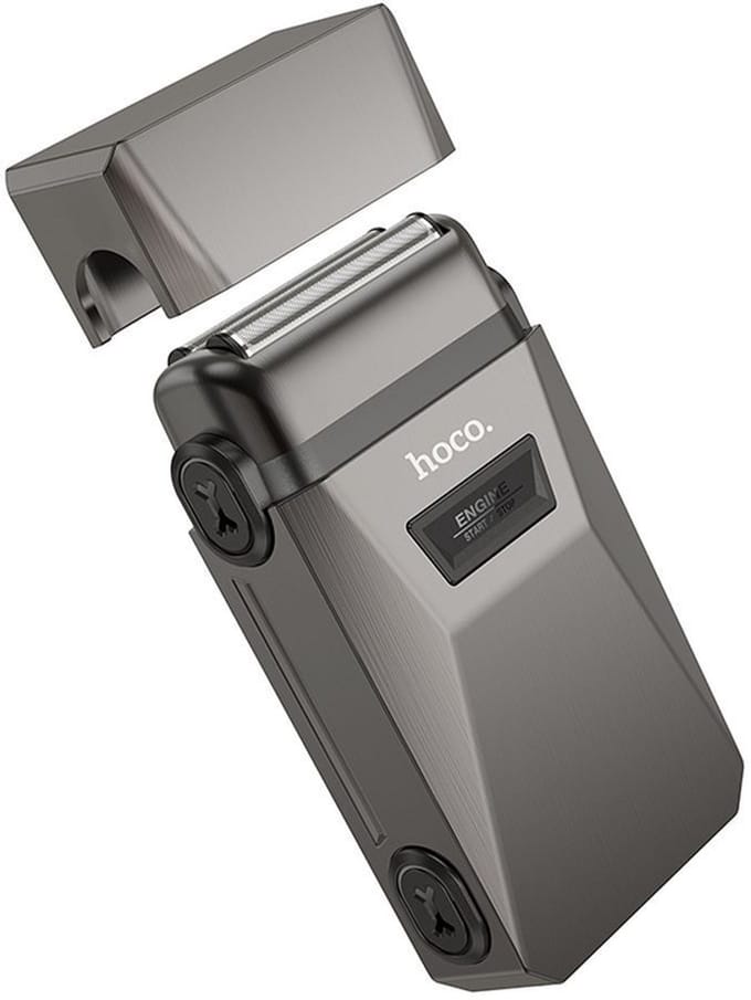Hoco - Shaver voor Mannen - Elektrisch Scheerapparaat - Waterdicht - Droog en nat scheren - Compact design - Grijs