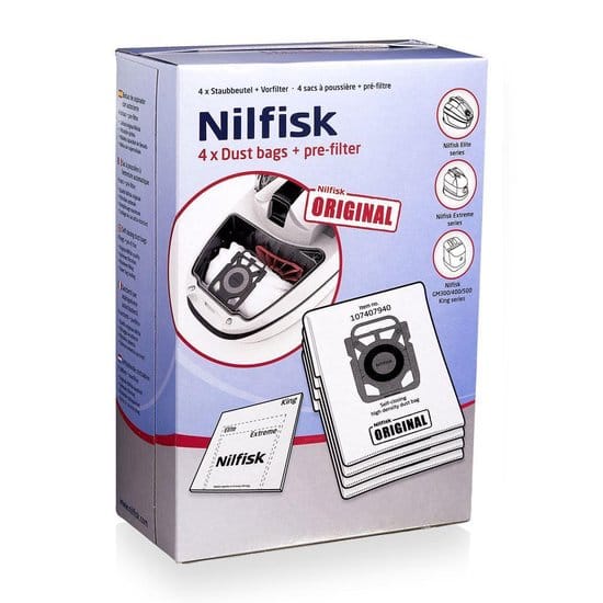 Nilfisk Elite serie - Synthetische Stofzakken - 4 st
