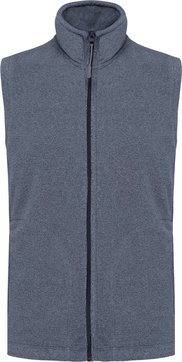 Kariban Bodywarmer van microfleece heren K913 - French Navy Heather - L