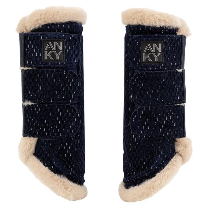 Anky Beenbeschermers Anky Check Velvet Donkerblauw