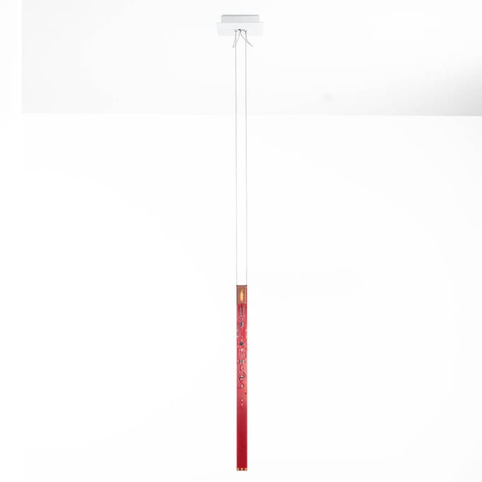 Ingo Maurer LED design hanglamp One New Flame in rood