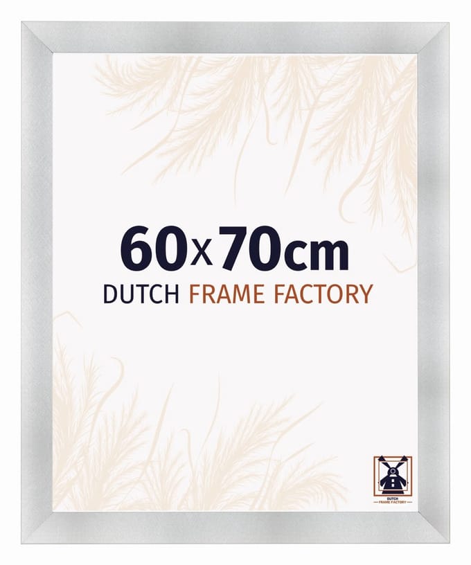 Fotolijst 60x70 cm - MDF - Aluminium Geborsteld - Praag