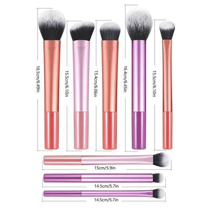 Make-up Kwastensets 8 stuks Plastic Dagelijks Draagbaar Multifunctionele Make-up Kwast Voor Make-up Benodigdheden