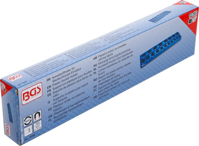 BGS Kunststof houder voor dopsleutels - magnetisch - 1/2