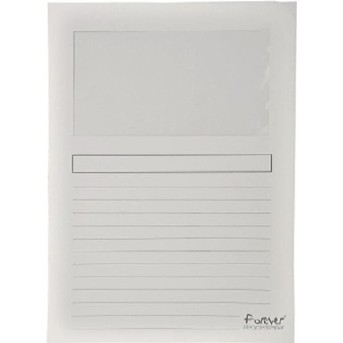 Exacompta FOREVER® Pak van 100 venstermappen 120g/m2 - 22x31cm voor A4 - Wit - 50110E
