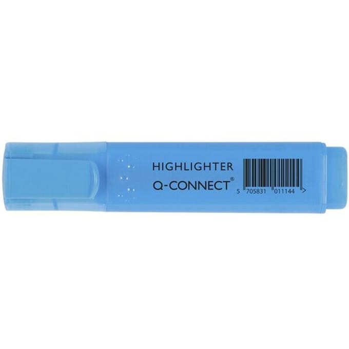 Q-CONNECT markeerstift, blauw 10 stuks