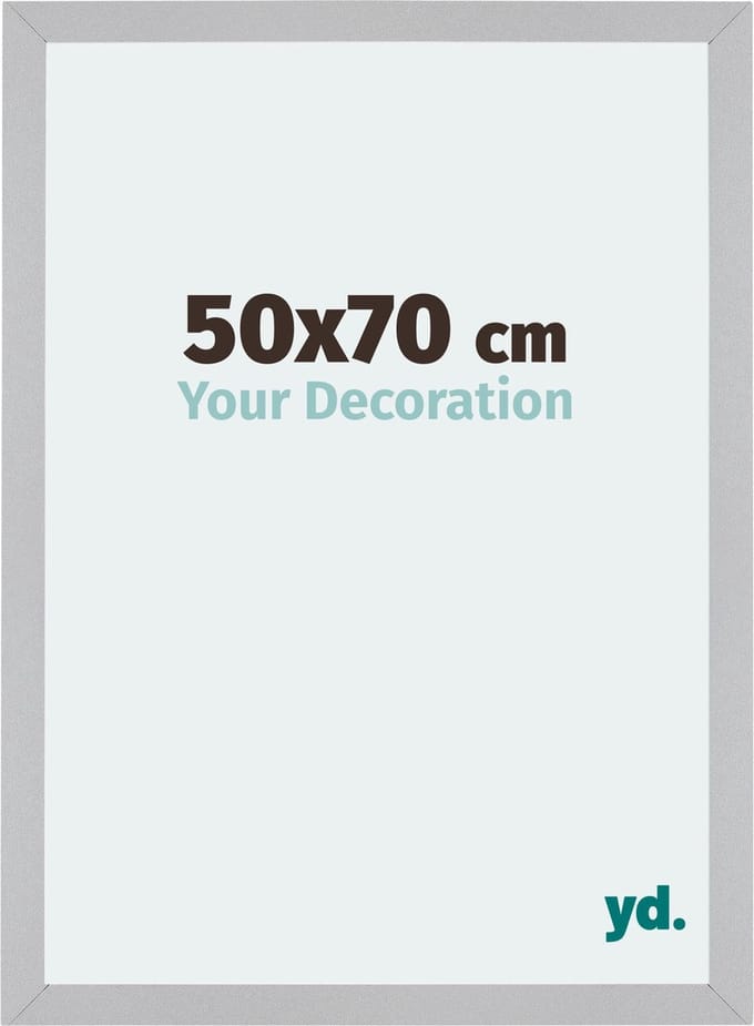 Your Decoration - Fotolijst 50x70 cm - MDF - Zilver Mat - Mura