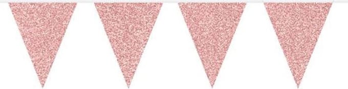 Folat - Vlaggenlijn Glitter Rose Gold 6mtr