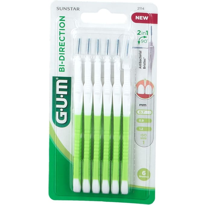 GUM® BI-DIRECTION | 0.7 | 6 stuks