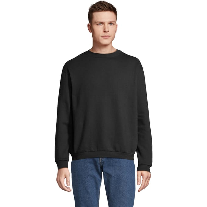 SOLS Heren Spider Ronde Hals Sweatshirt (Zwart)
