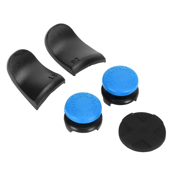 5-in-1 Duimstok Grip Toetskapje Joystick Cover L2 R2 Trigger Verlengstuk voor PS5 Controller Blauw blauw