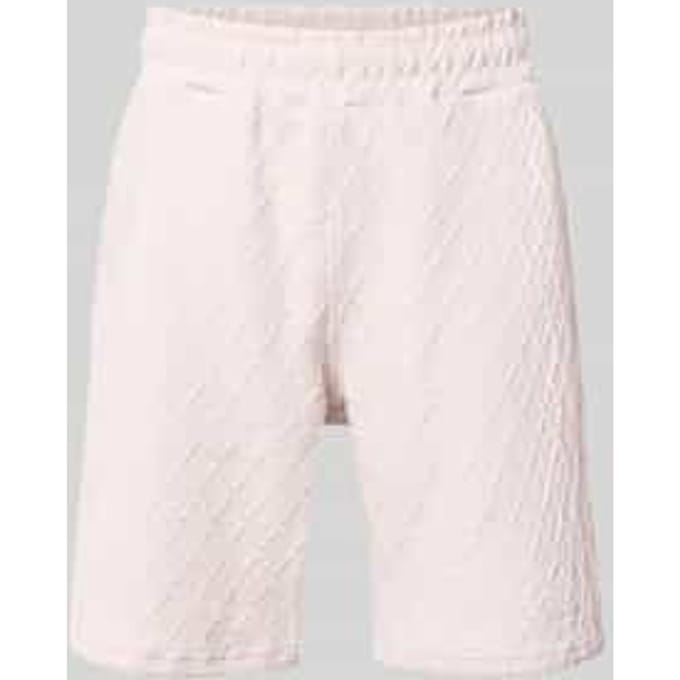 relaxed fit sweatshorts met structuurpatroon model 'Jovren'