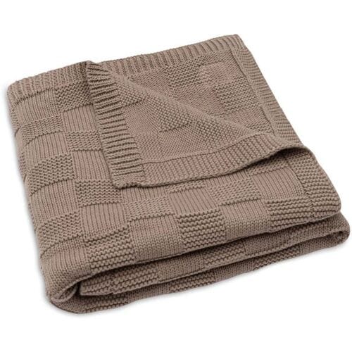 Jollein Baby Deken Ledikant - 100x150cm - Box Knit - Milky Coffee