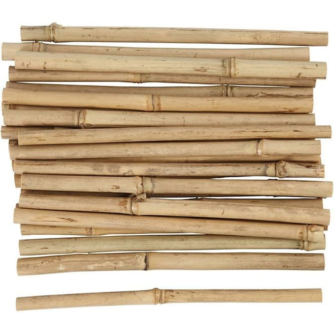 Creativ Company bamboe stokken knutselmateriaal 30 stuks decoratie.