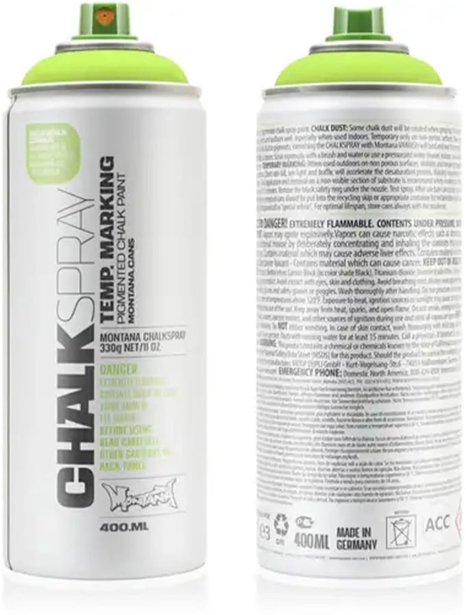 Montana CHALK - Krijtverf GROEN spuitbus 400ml