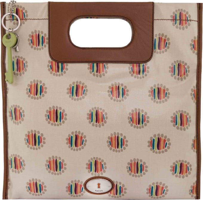 Tas Fossil Wmns Schoudertas Key-per Slim Beige - UNI