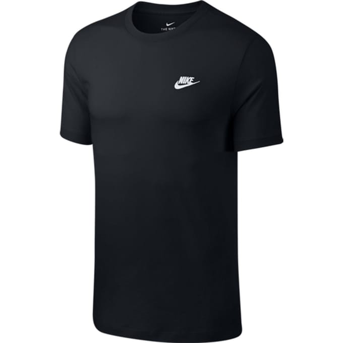 Nike Club T-shirts Heren - Zwart - Maat S