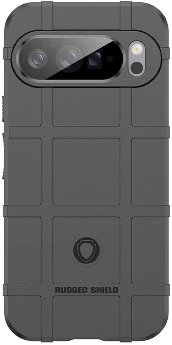 MobyDefend Hoesje - Geschikt voor Google Pixel 10 Pro XL - Rugged Shield TPU Backcover - Zwart