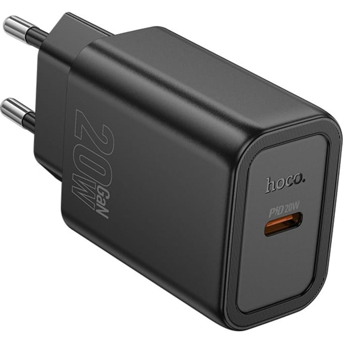 Hoco USB-C Snellader - 20W - Zwart