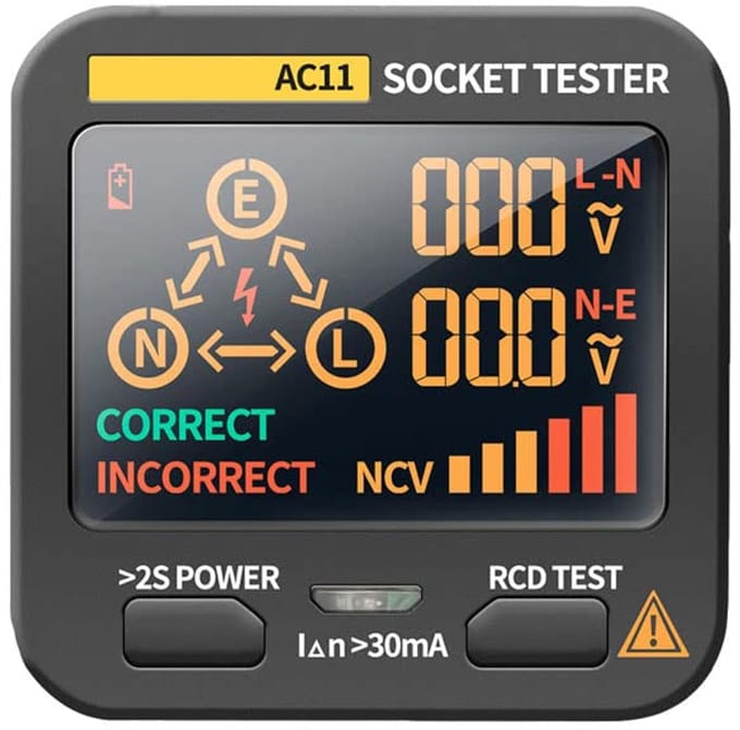 Multifunctionele Digital Display Socket Tester - Elektrische Ground Wire Tester